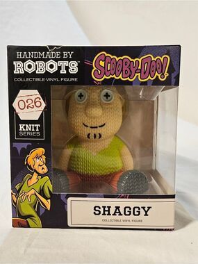 New RETIRED Handmade by Robots, Scooby-Doo Shaggy Vinyl Figure, Knit Series #026